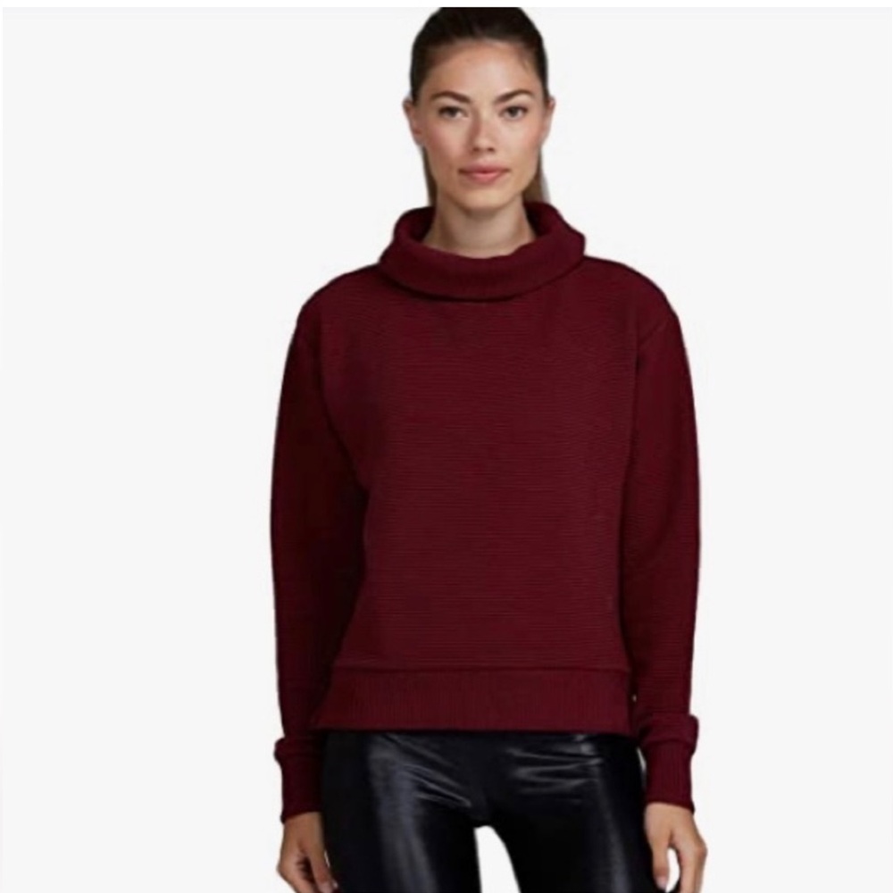 Noli Women's Burgundy Cowl Neck Sweater